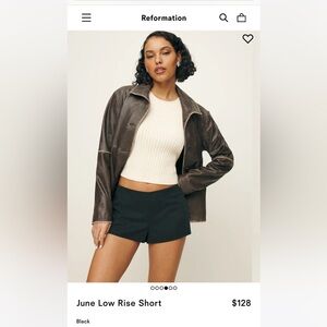 Reformation Linen Mini Shorts